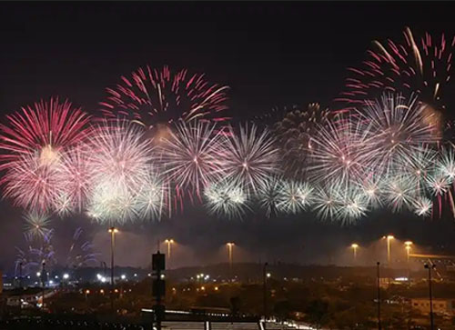 绿春县焰火晚会